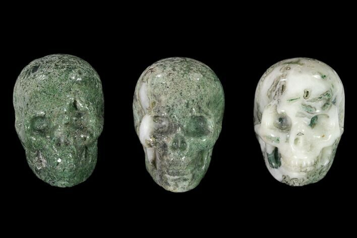 1.5" Polished Tree Agate Skulls  - Photo 1